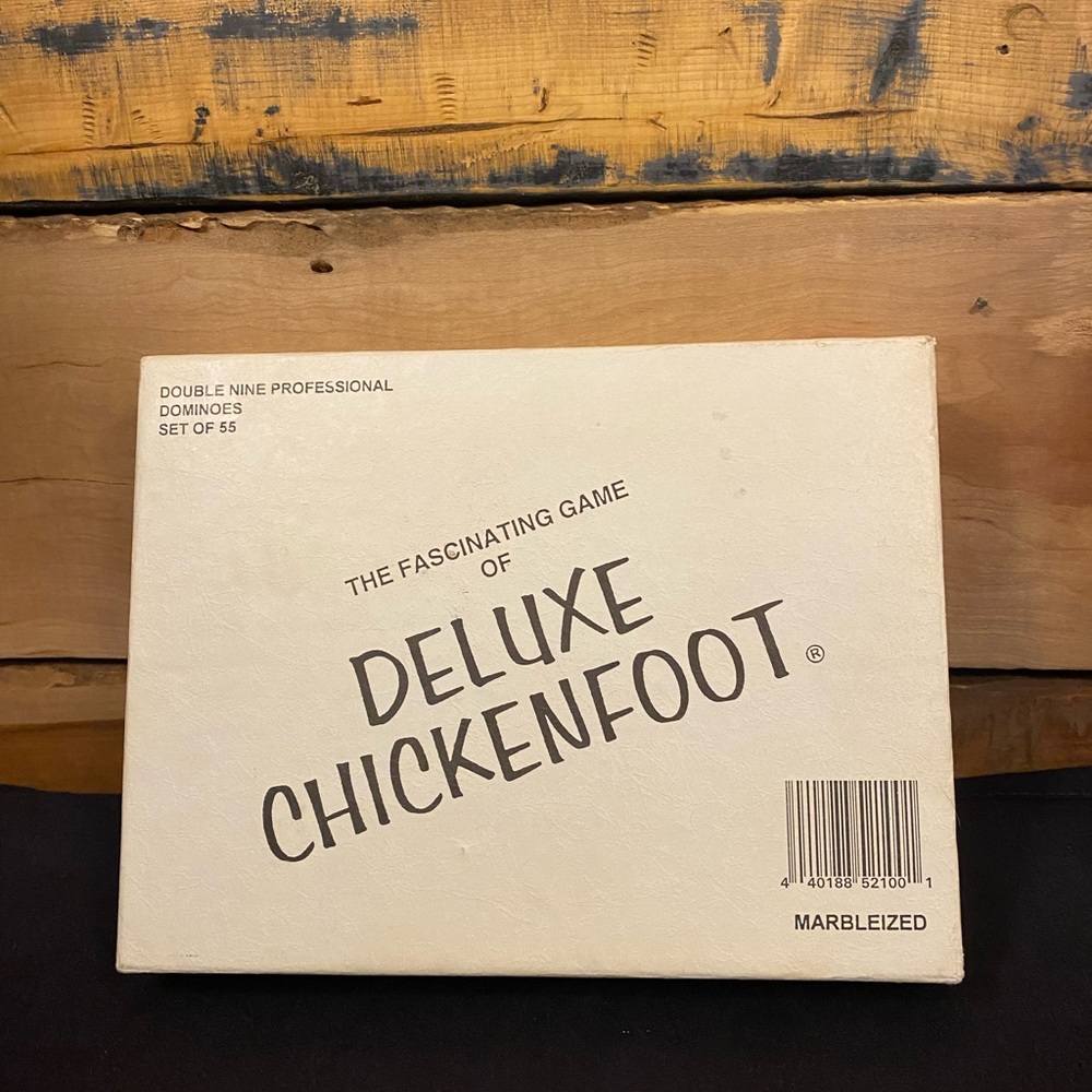 Vintage 1986 Deluxe ChickenFoot dominoes game